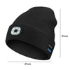 Winter Wireless Music Bluetooth 5.0 Headphone Beanie Hat With LED Light HD Stereo Speakers Handfree Headset Headphone Call MIC