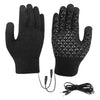 USB Electric Heated Gloves Winter Gloves Thermal Touch Screen Thermal Windproof Warm Knitted Glove Motorcycle Bicycle Gloves