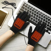 USB Electric Heated Gloves Winter Gloves Thermal Touch Screen Thermal Windproof Warm Knitted Glove Motorcycle Bicycle Gloves