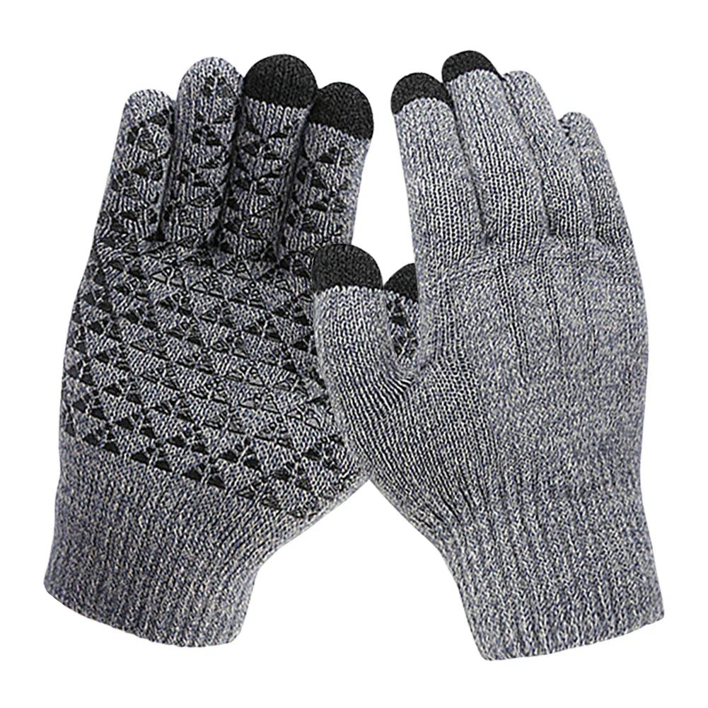 USB Electric Heated Gloves Winter Gloves Thermal Touch Screen Thermal Windproof Warm Knitted Glove Motorcycle Bicycle Gloves